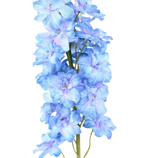 Fleur artificielle Delphinium - création de bouquet - H.100cm bleu - D6