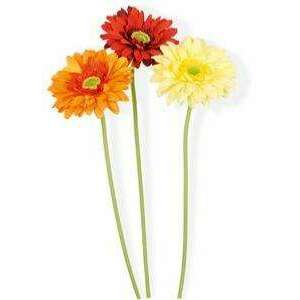 Fleur artificielle Gerbera - composition bouquet artificiel - H.50 cm rouge