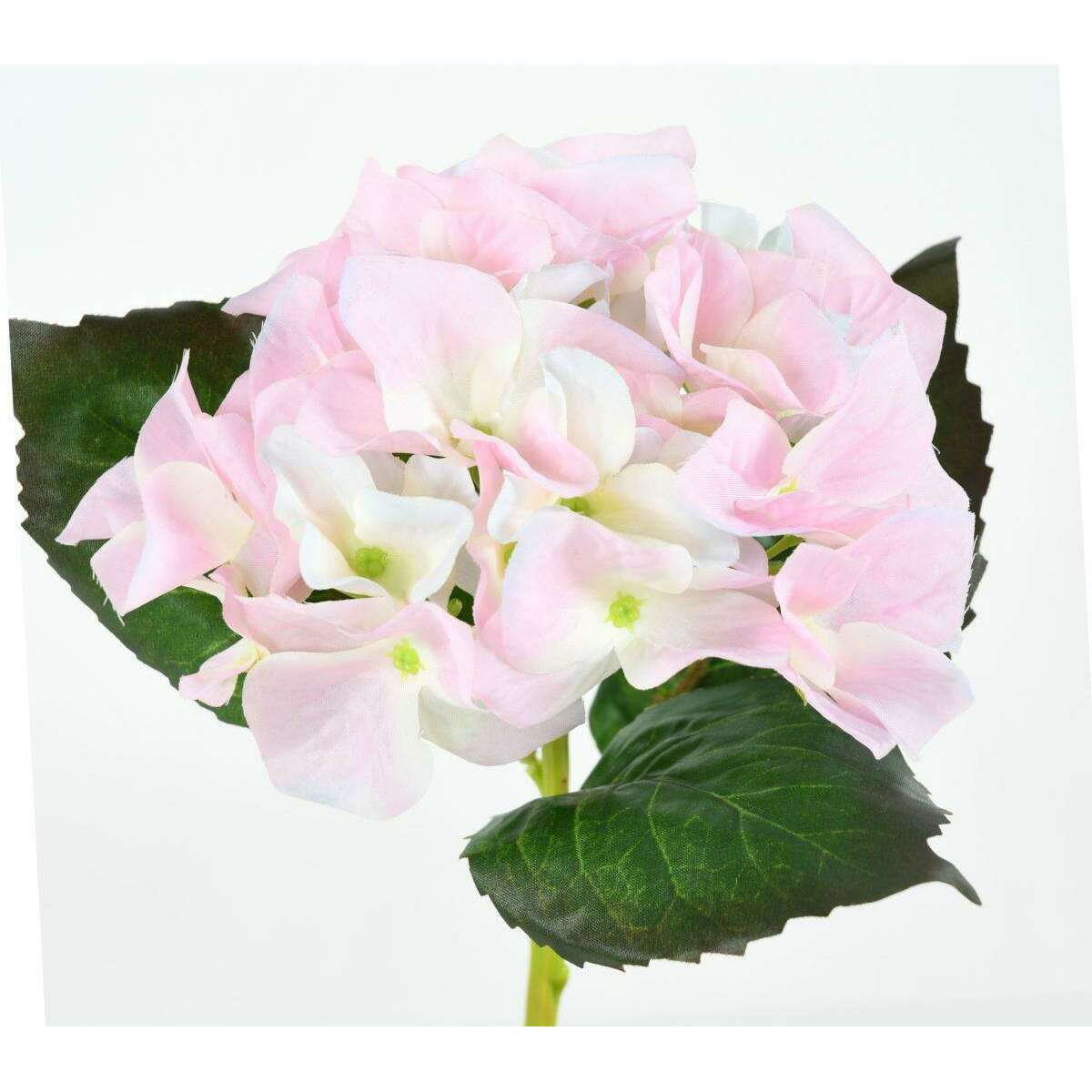Fleur artificielle Hortensia - composition bouquet - H. 35 cm rose clair
