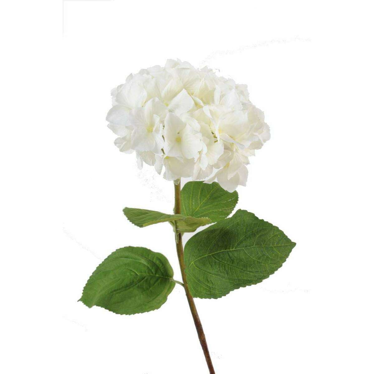 Fleur artificielle Hortensia - création bouquet - H.80 cm blanc