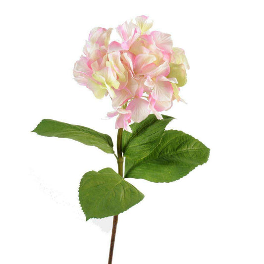 Fleur artificielle Hortensia - création bouquet - H.80cm rose vert