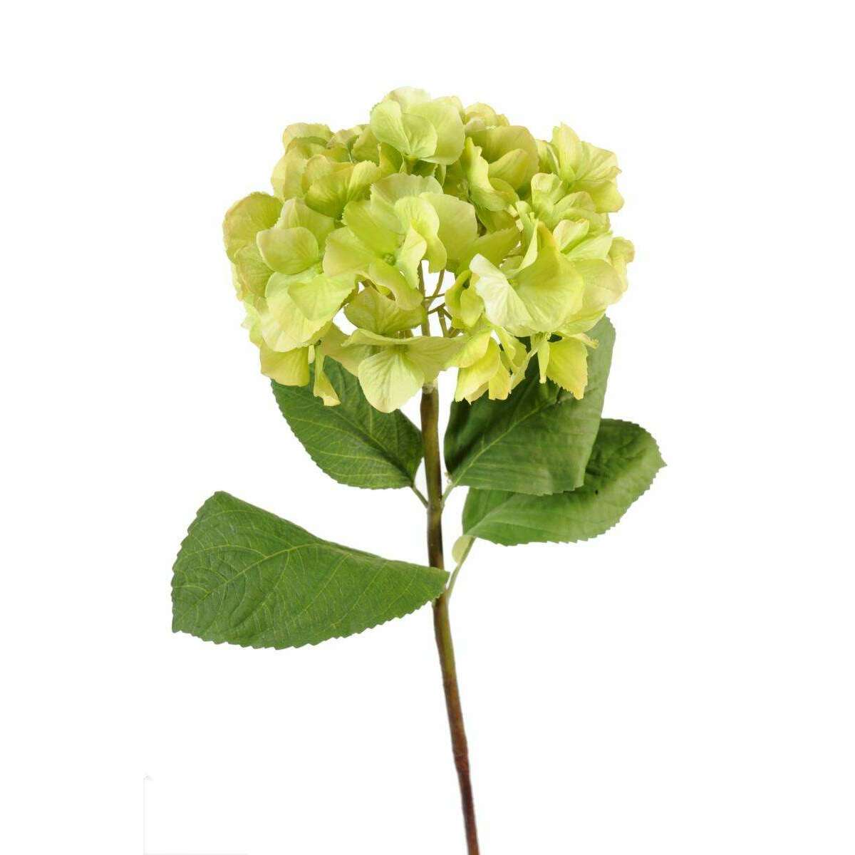 Fleur artificielle Hortensia - création bouquet - H.80cm vert - H4