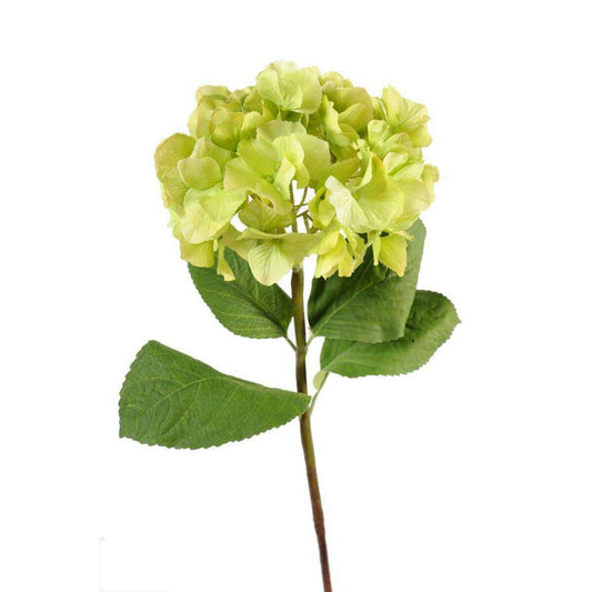 Fleur artificielle Hortensia - création bouquet - H.80cm vert - H4