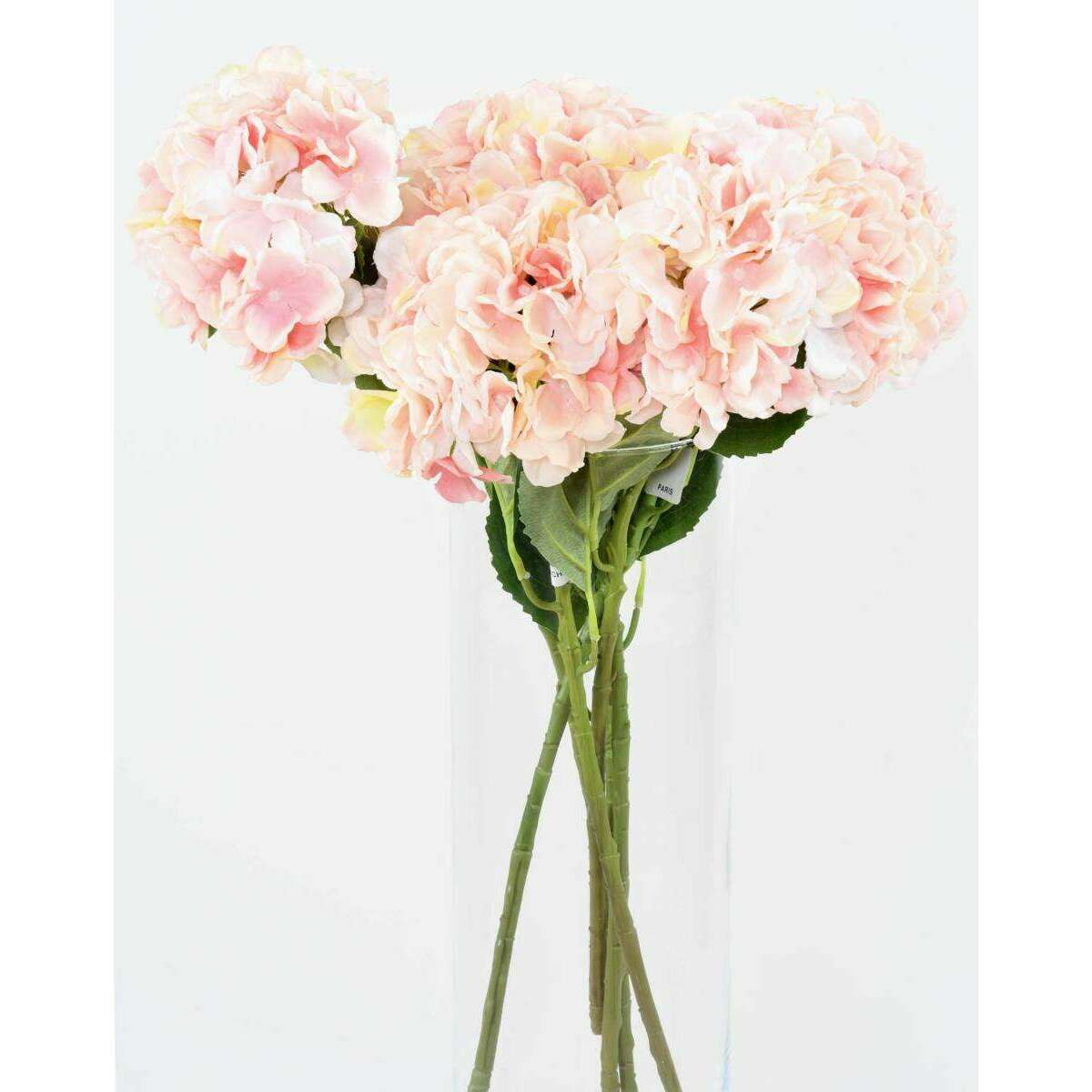 Fleur artificielle Hortensia - création bouquet fleur coupée - H.55cm rose