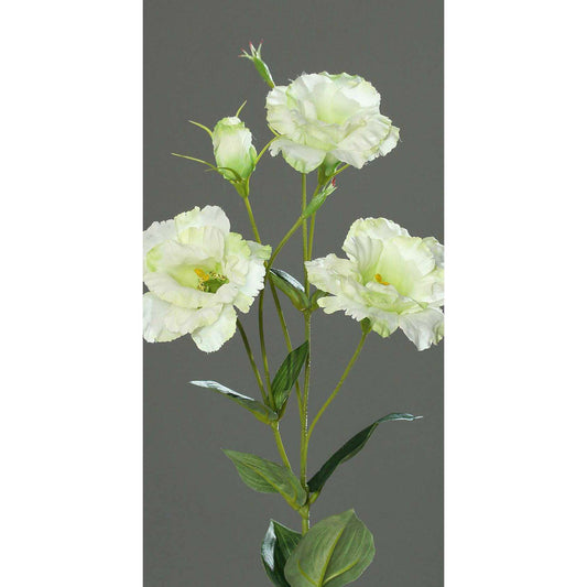 Fleur artificielle Lisianthus - création de bouquet - H.83cm crème - P3