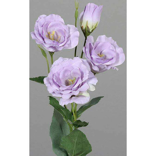 Fleur artificielle Lisianthus Eustoma - création de bouquet - H.50cm parme