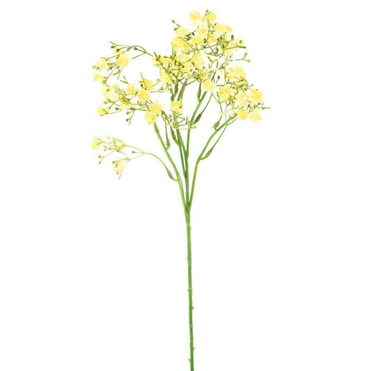Fleur artificielle Myosotis - composition bouquet - H.50cm jaune