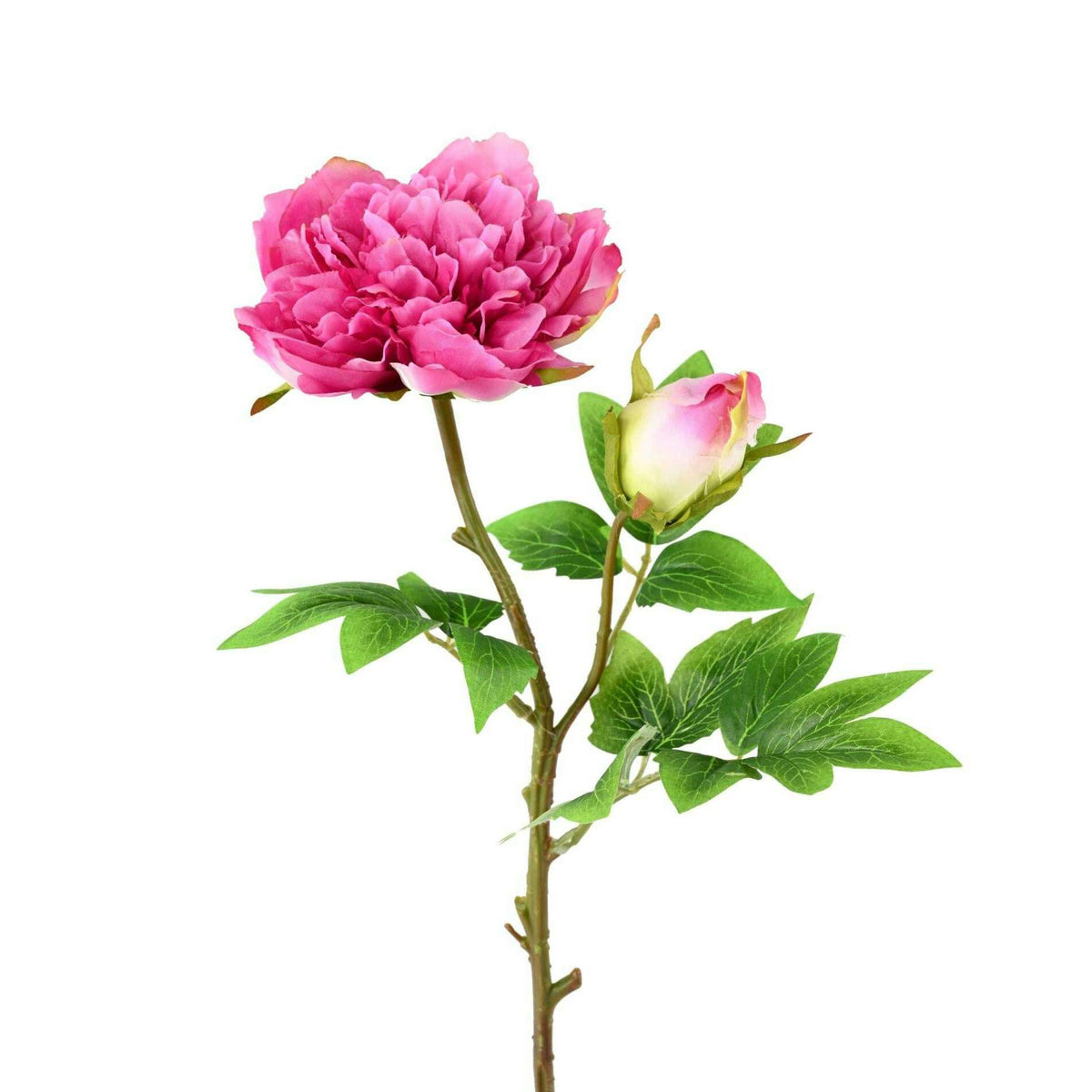 Fleur artificielle Pivoine - création de bouquet composition - H.55cm rose N1