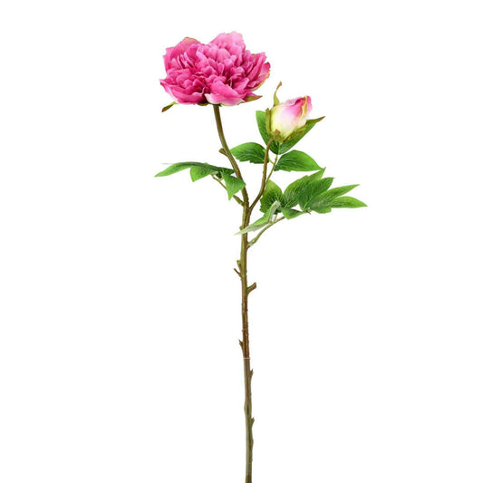 Fleur artificielle Pivoine - création de bouquet composition - H.55cm rose