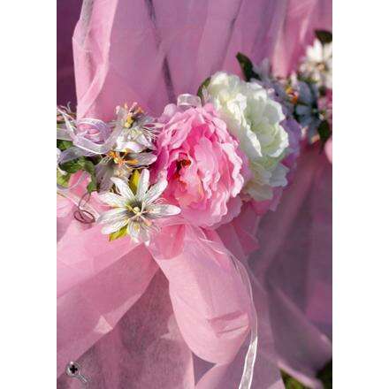 Fleur artificielle Pivoine - création de bouquet composition - H.80 cm rose