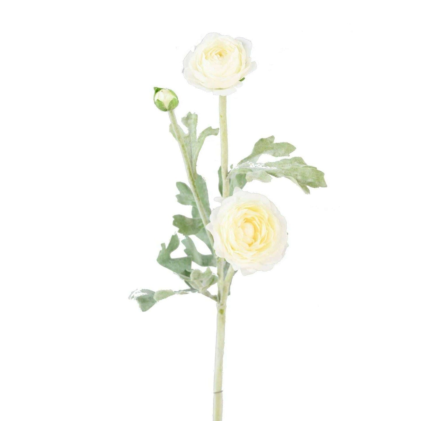 Fleur artificielle Renoncule mini - création de bouquet - H.53cm blanc M3