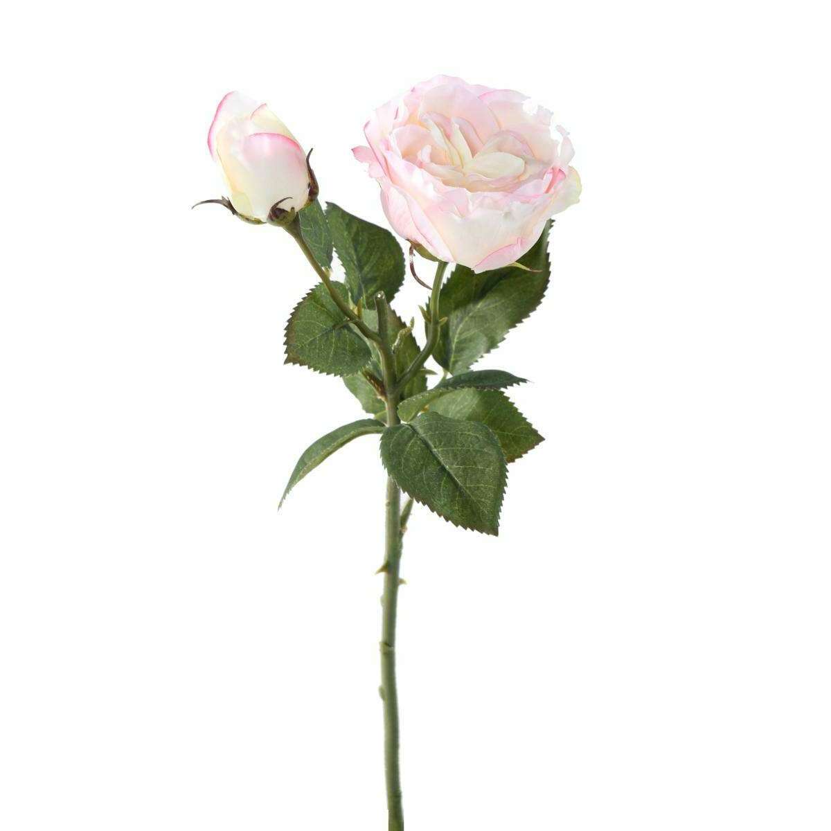 Fleur artificielle rose fresh touch - décoration intérieure - H.43cm rose - M5