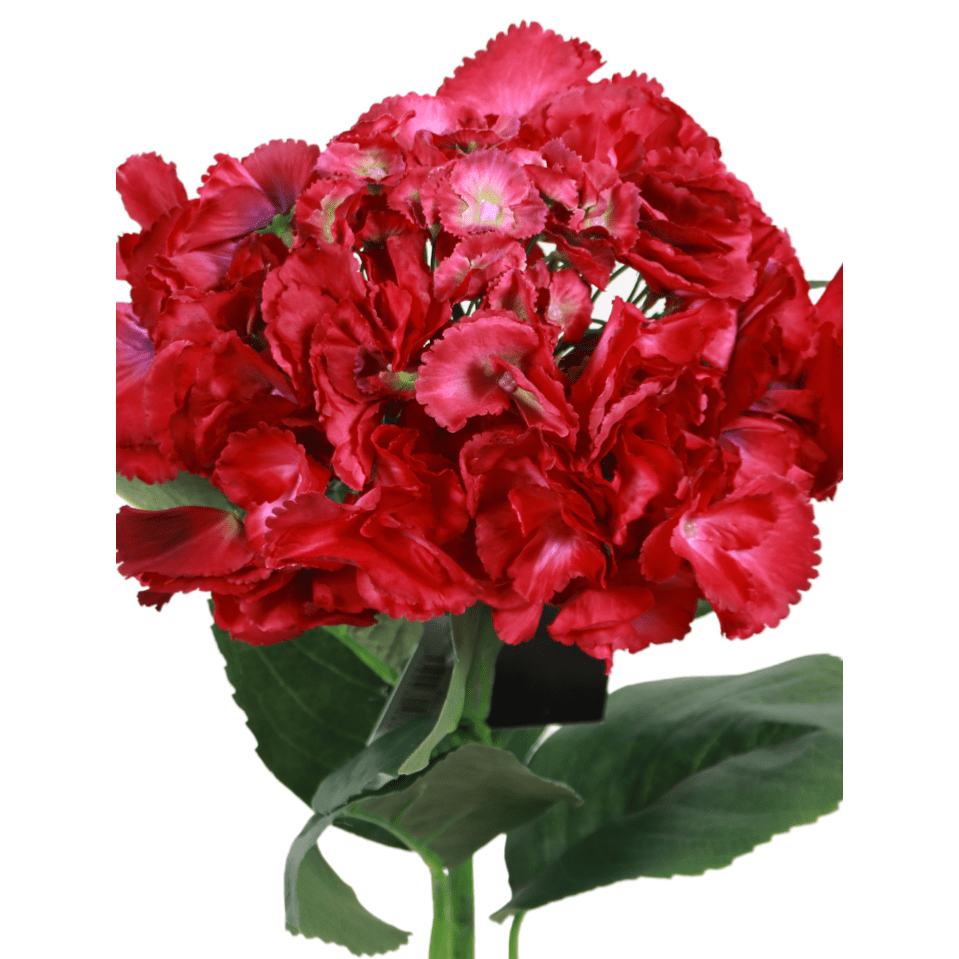 Fleur artificielle tige d'Hortensia - création bouquet - H.68cm fuchsia vert