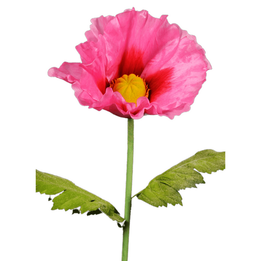 Fleur artificielle XXL pavot géant - décoration d'intérieur - H.135cm rose