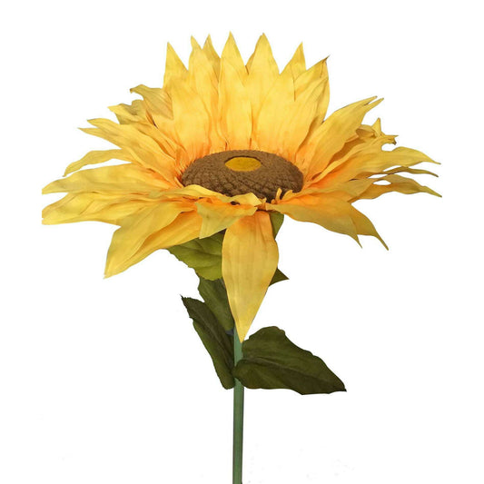 Fleur géante artificielle Tournesol XL - décoration d'intérieur - H.130cm jaune