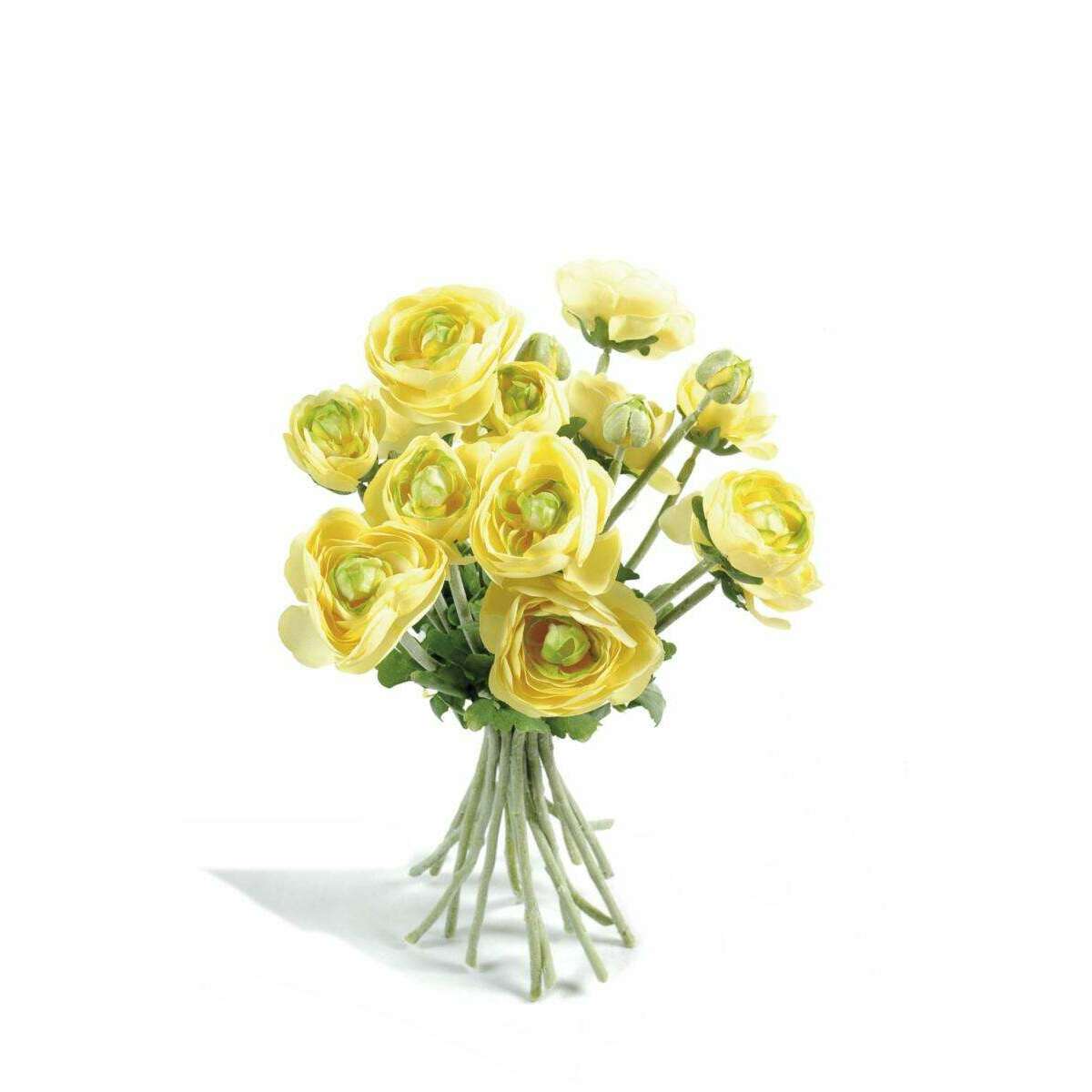 Fleurs artificielles Bouquet de Renoncules - intérieur - H.31 cm jaune M2
