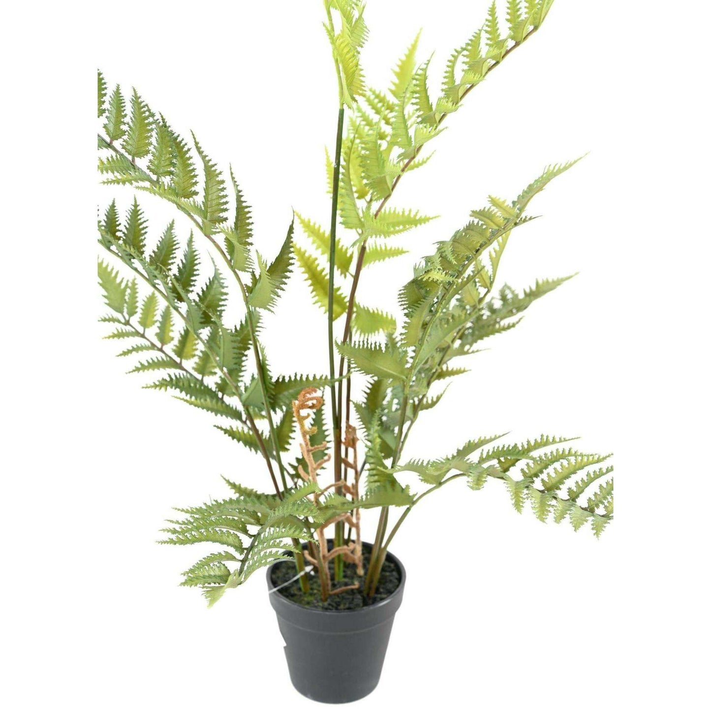 Fougère artificielle des bois en pot - plante d'intérieur - H.65cm vert