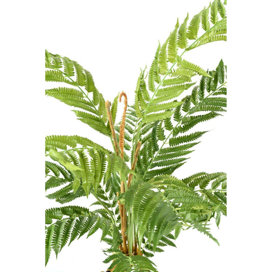 Fougère artificielle en pot - plante verte d'intérieur - H.120cm