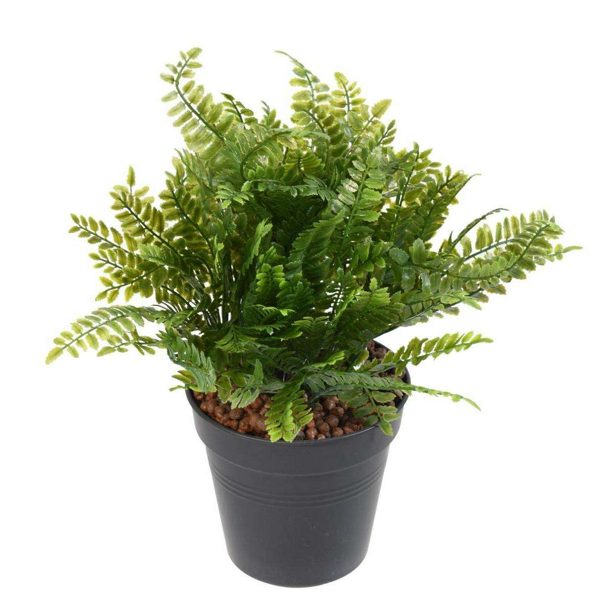 Fougère artificielle UV en piquet - plante intérieur extérieur - H.28cm vert - F3