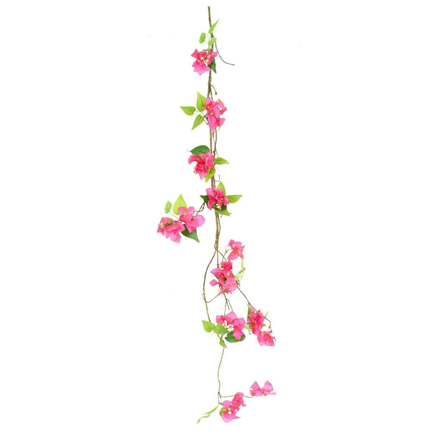 Guirlande artificielle bougainvillier en fleur - intérieur - H.130cm fuchsia
