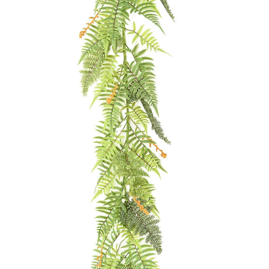Guirlande artificielle de Fougère - feuillage synthétique d'intérieur - H.180cm vert - G2