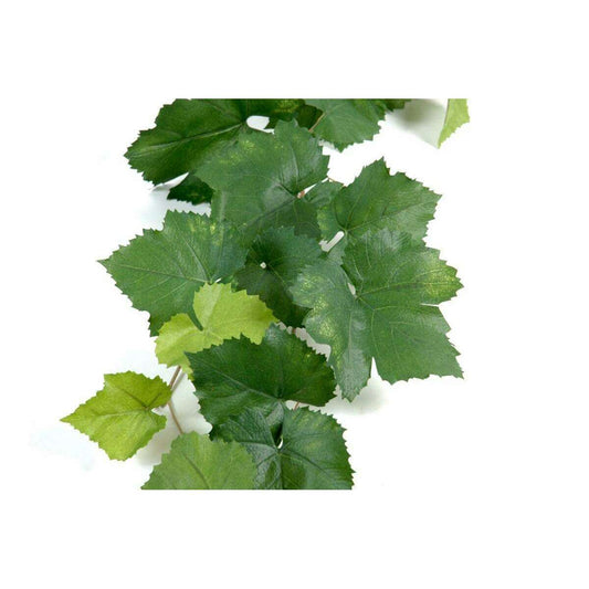 Guirlande artificielle de vigne 34 feuilles - décoration d'intérieur - H.118cm vert