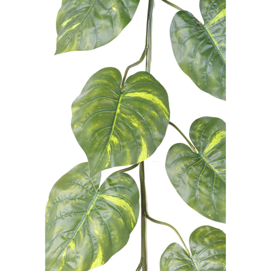 Guirlande artificielle Pothos géant - décoration d'intérieur - H.180cm panaché