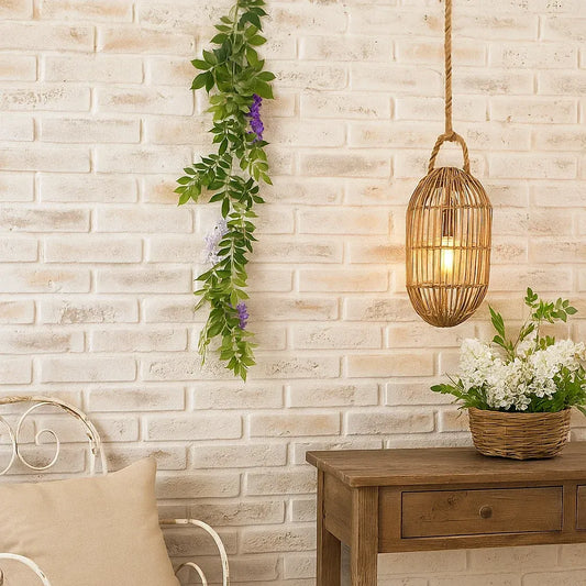 Guirlande de Glycine artificielle violette de 180 cm - feuillage pour intérieur
