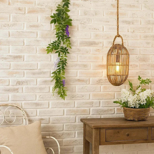 Guirlande de Glycine artificielle violette de 180 cm - feuillage pour intérieur M4