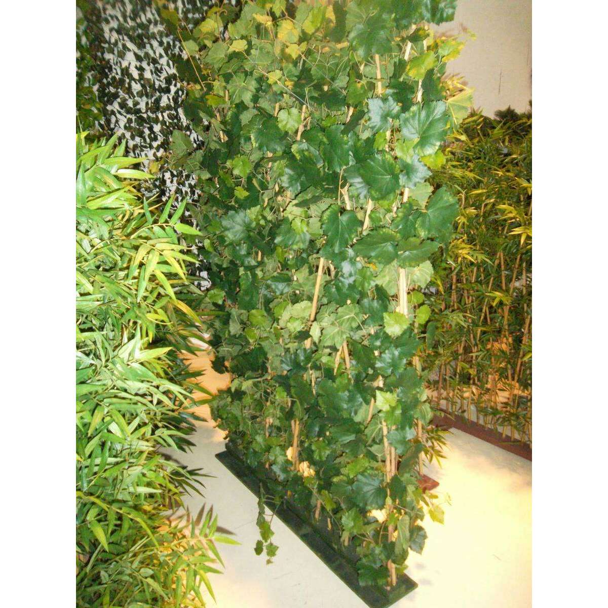 Haie artificielle Vigne - structure Cannes de Bambous - H.180cm