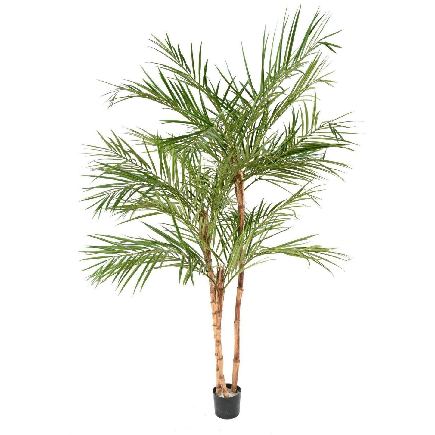 Palmier artificiel Areca 3 troncs - plante pour intérieur - H.220cm vert