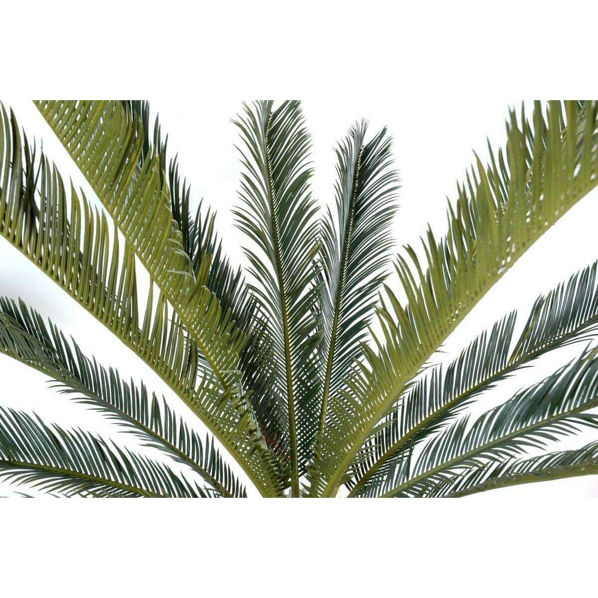 Palmier artificiel Cycas géant 15 palmes - plante d'intérieur - H.100cm vert