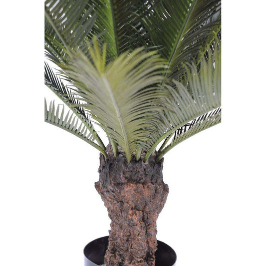 Palmier artificiel Cycas tronc - plante intérieur extérieur - H.100cm vert