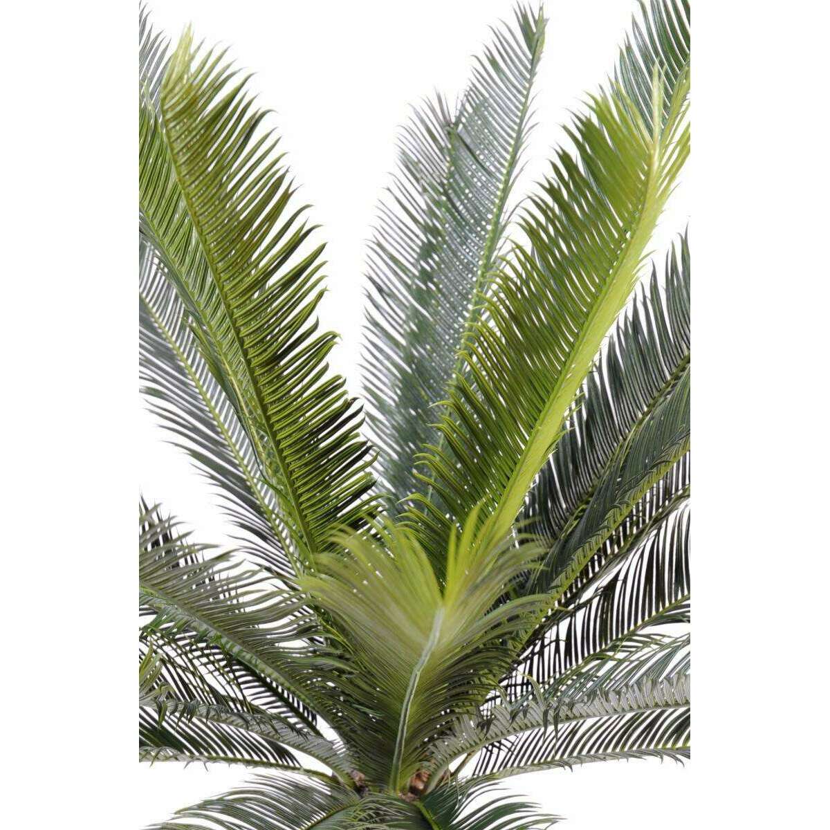 Palmier artificiel Cycas tronc - plante intérieur extérieur - H.100cm vert