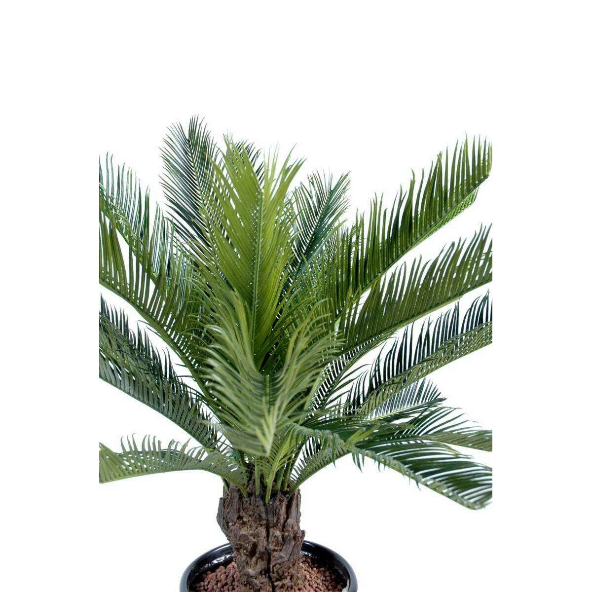 Palmier artificiel Cycas tronc - plante intérieur extérieur - H.90cm vert