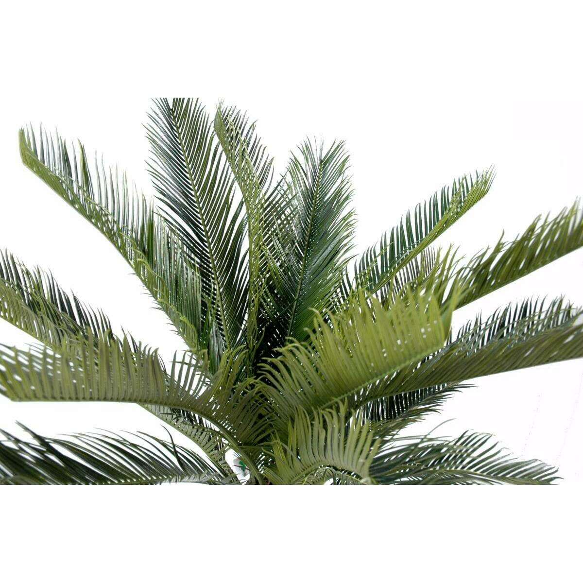 Palmier artificiel Cycas tronc - plante intérieur extérieur - H.90cm vert