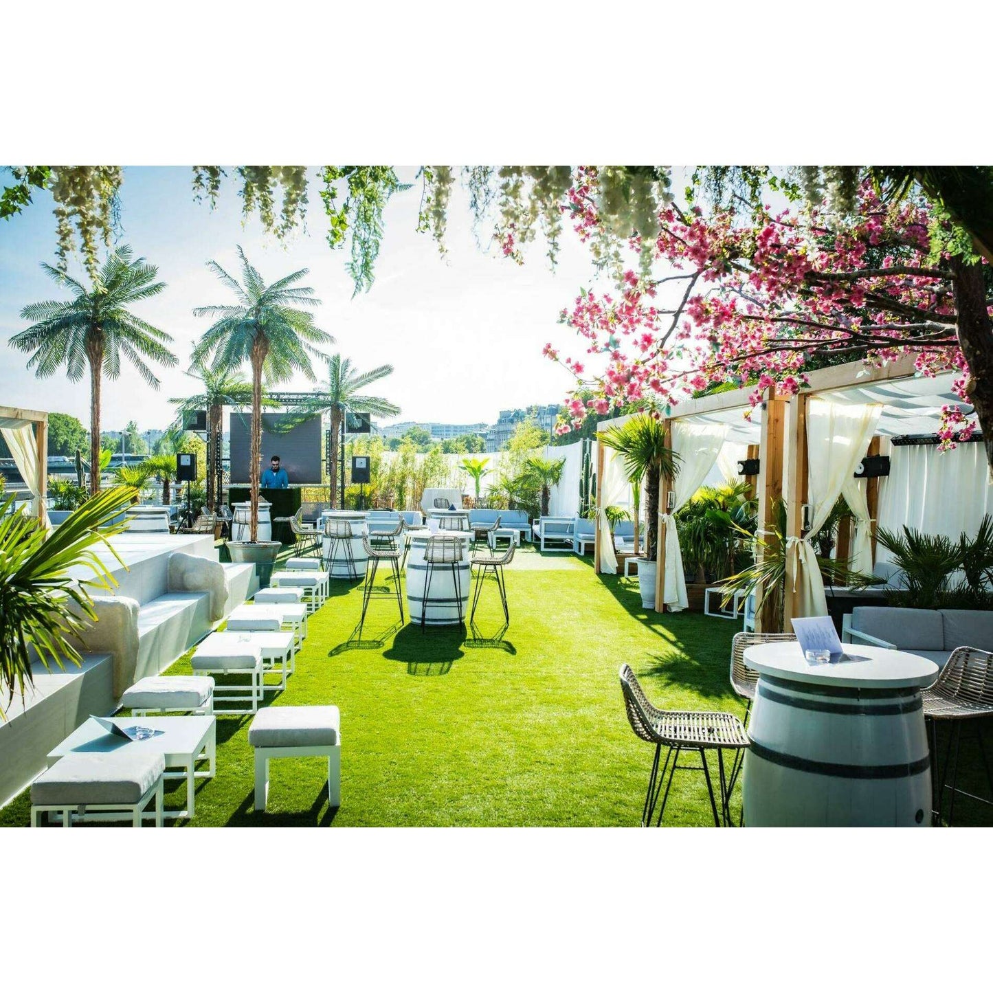 Palmier artificiel Phoenix - plante intérieur - H.340cm vert