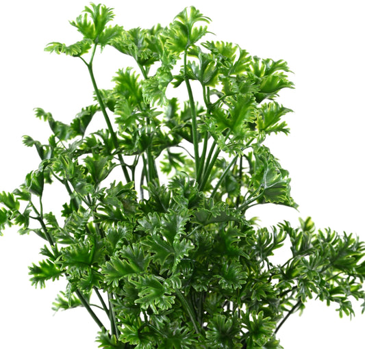 Plante artificielle de Persil en pot - décoration d'intérieur et extérieur - H. 25 cm- Vert - O4