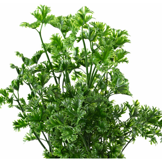 Plante artificielle de Persil en pot - décoration d'intérieur et extérieur - H. 25 cm- Vert - O4