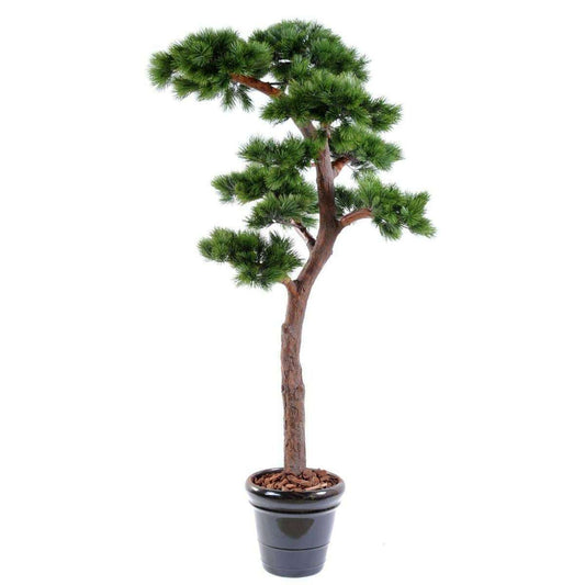 Pin Bonsaï artificiel UV résistant - plante synthétique intérieur extérieur - H.220cm
