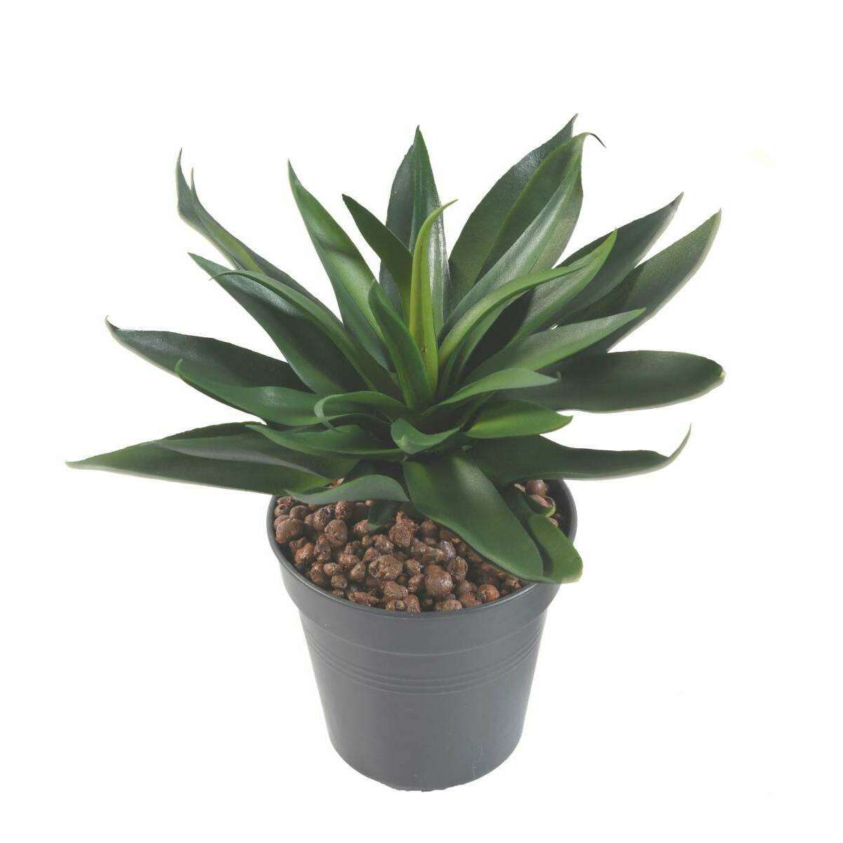 Plante artificielle Agave 36 feuilles - cactus artificiel extérieur - H.20cm vert - B4