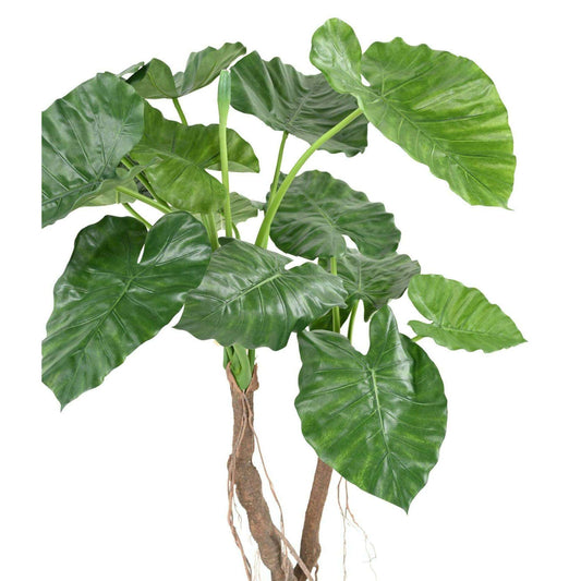 Plante artificielle Alocasia Calidora 2 troncs - décoration d'intérieur - H.130cm