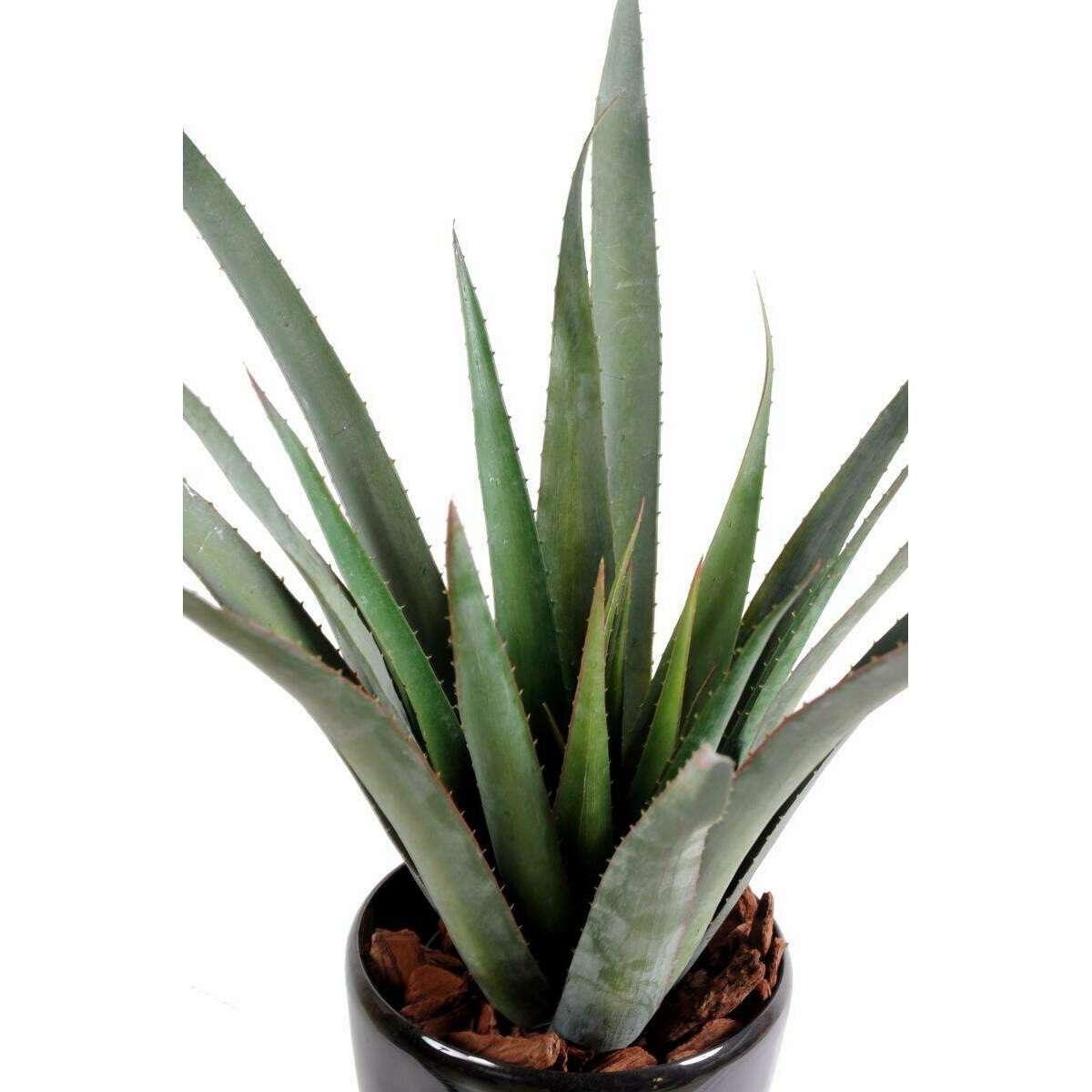 Plante artificielle Aloe Ferox en pot - cactus artificiel extérieur - H.65cm vert