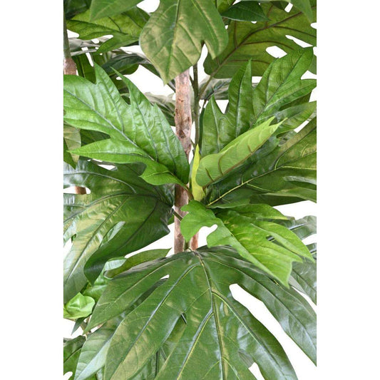Plante artificielle Artocarpus Altilis - arbre à pain pour intérieur - H.200cm vert