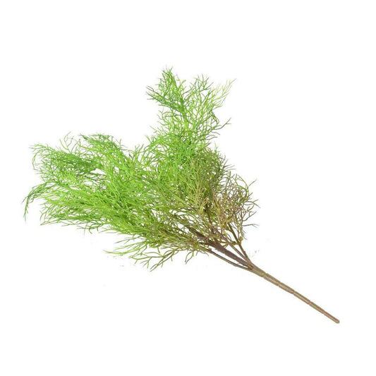 Plante artificielle Asparagus fin en piquet - intérieur extérieur - H.62cm vert