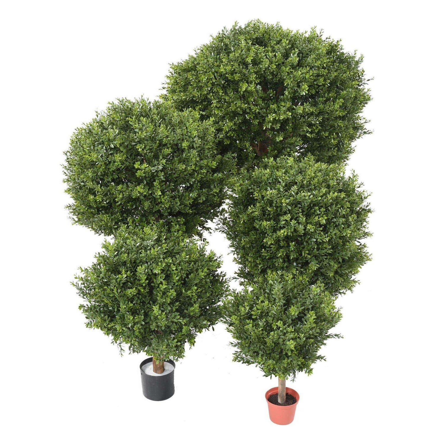 Plante artificielle Buis boule RED DAY UV - topiaire pour extérieur - H.50cm vert