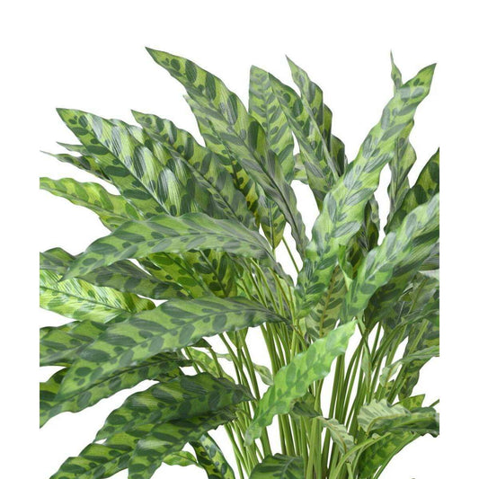 Plante artificielle Calathea en pot - décoration d'intérieur - H.84cm vert