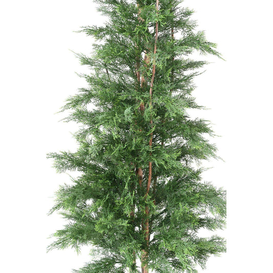 Plante artificielle Cypres Lawson UV résistant - intérieur extérieur - H.210cm vert