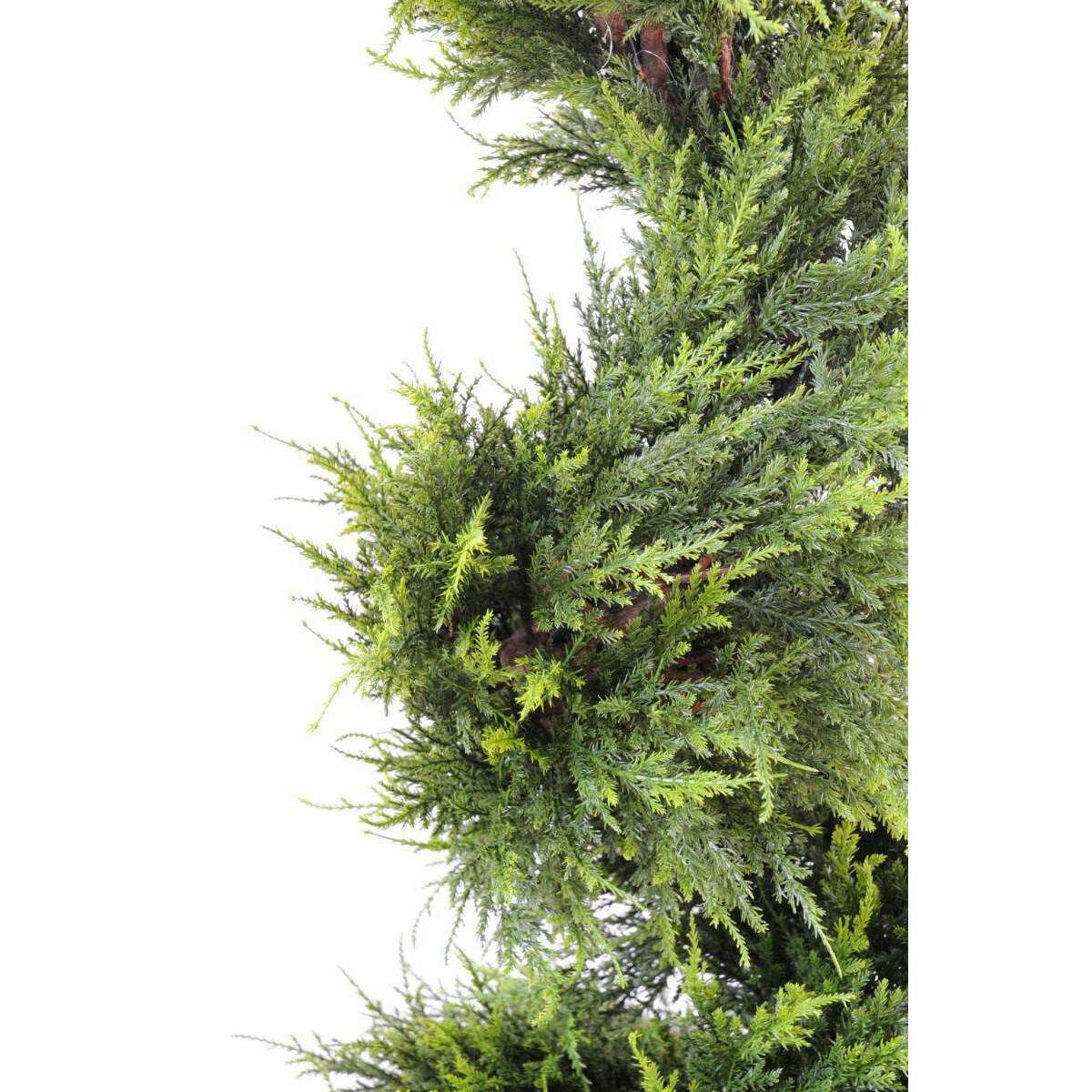 Plante artificielle Cypres spirale - intérieur extérieur - H.130cm vert