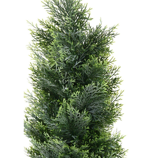 Plante artificielle Cypres UV résistant - intérieur extérieur - H.90cm vert